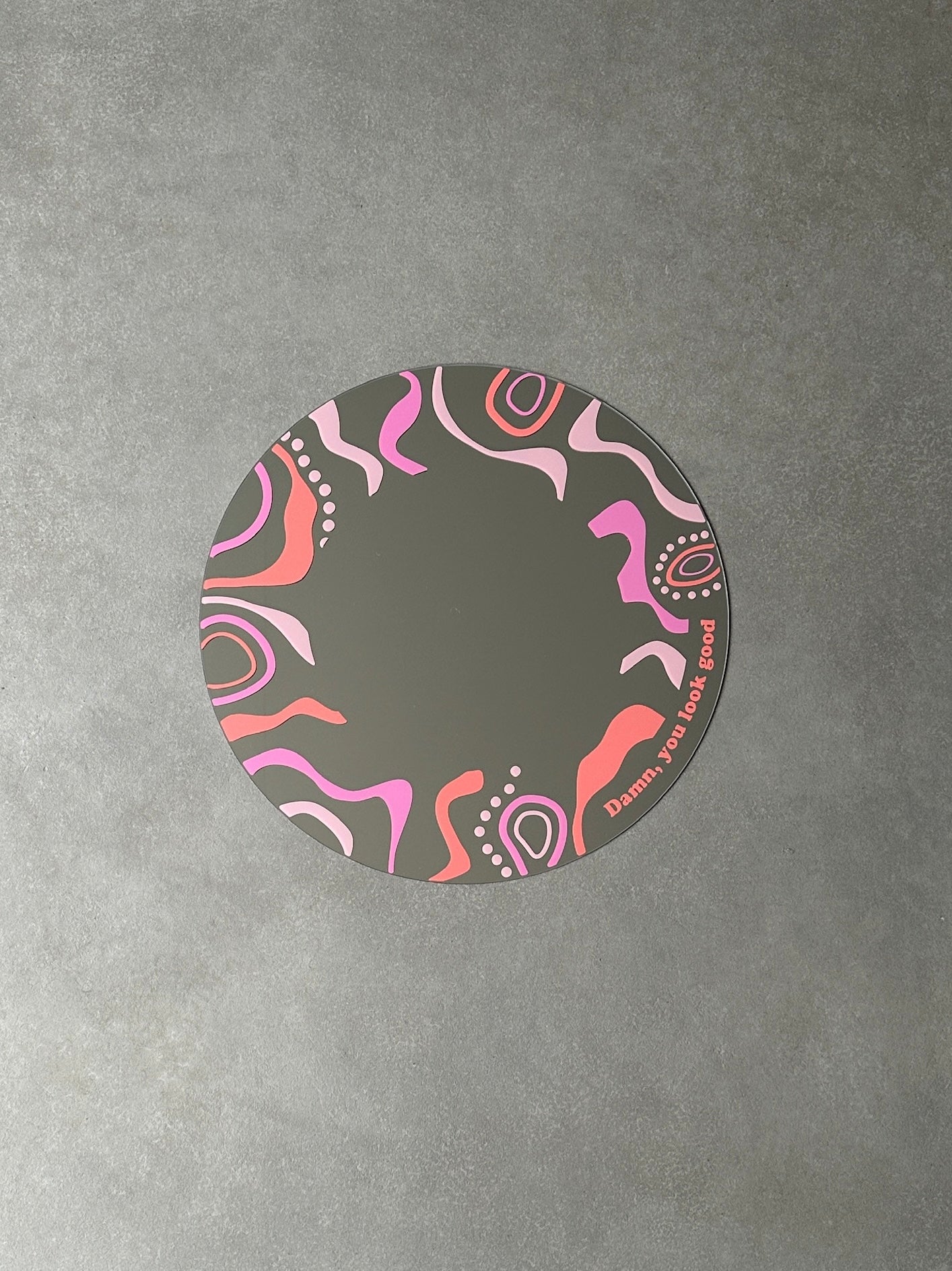 Damn, crazy wave mirror pink