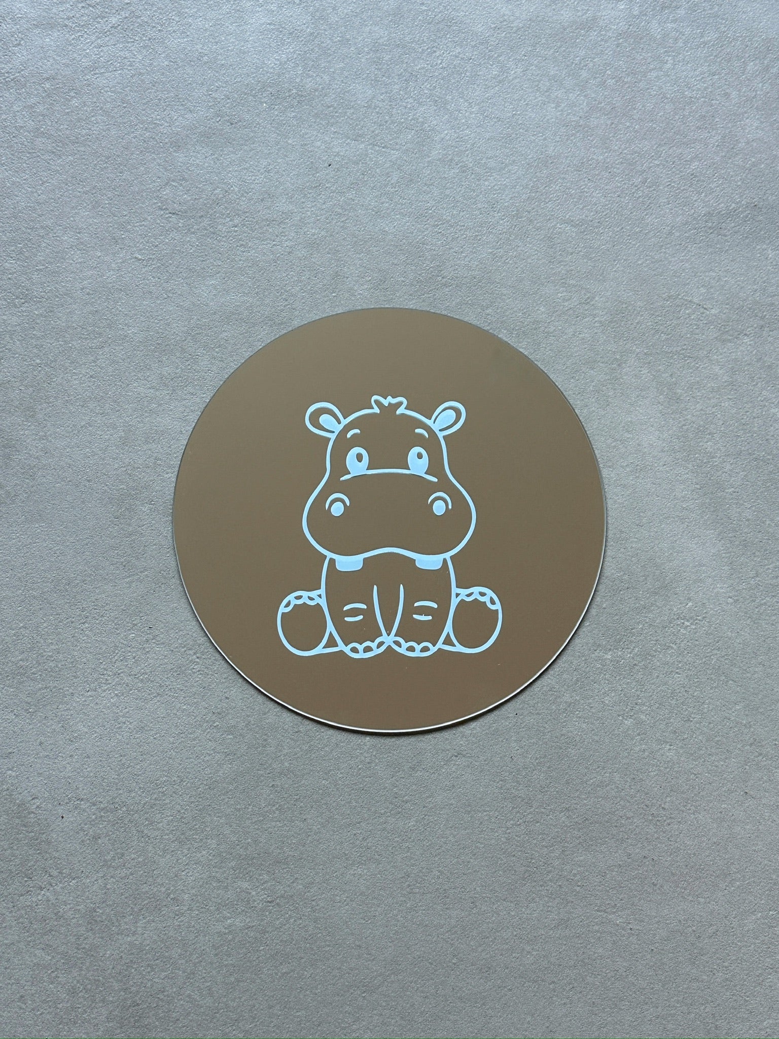 Geboorte spiegel blauwkleurige nijlpaard